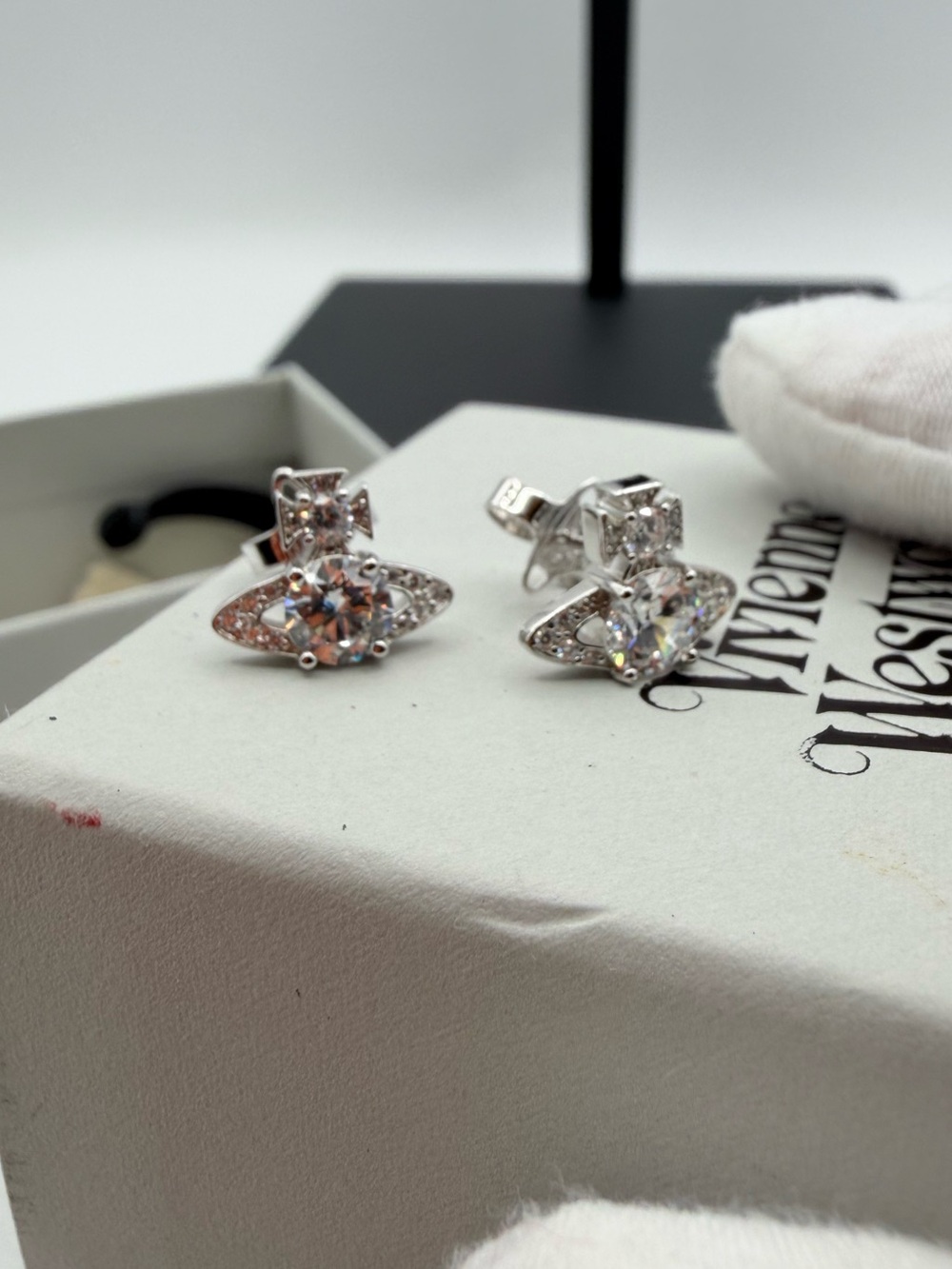 Vivienne Westwood Diamond Stud Earrings